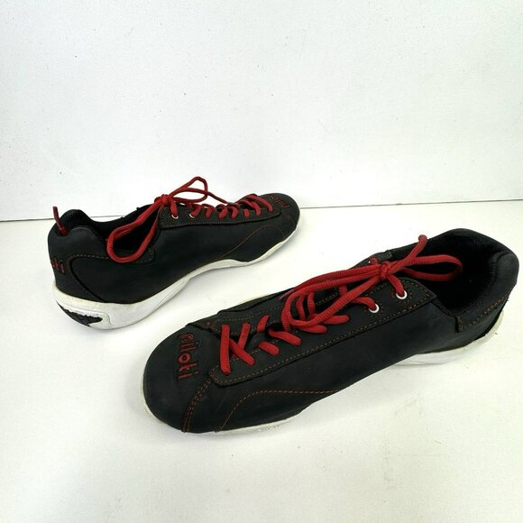 Piloti Prototipo GT Driving Shoes Mens US Size 9.5 Black Red Lace-Up Sneakers - Picture 6 of 9
